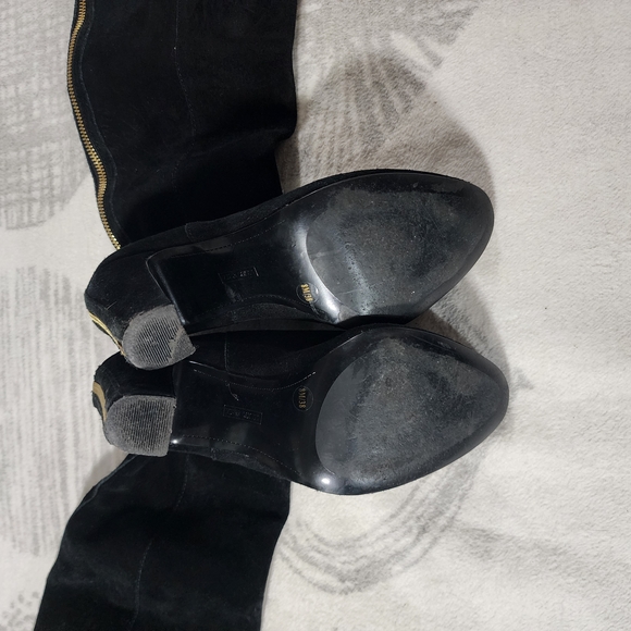 Vince Camuto Carleen Suede Knee-High Black Women's Boots - Size 8M - Picture 3 of 5